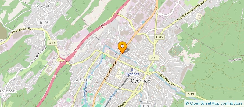 localisation de l'entreprise SCI BRIN à OYONNAX
