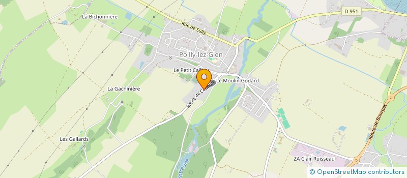 localisation de l'entreprise SCI BRINDILLE à POILLY-LEZ-GIEN