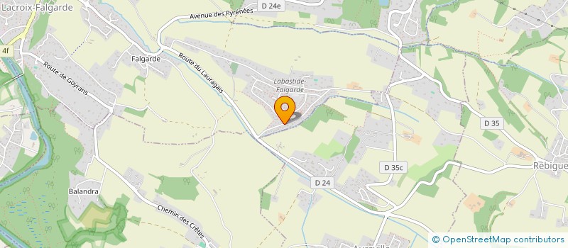 localisation de l'entreprise SCI BRINE 6  LACROIX-FALGARDE