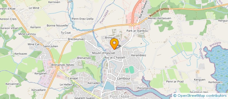 localisation de l'entreprise SCI BRINGALL  PONT-L'ABBE