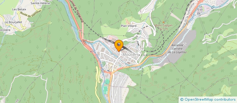 localisation de l'entreprise SCI BRINGER  MOUTIERS