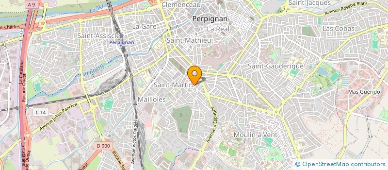 localisation de l'entreprise SCI BRINI  PERPIGNAN