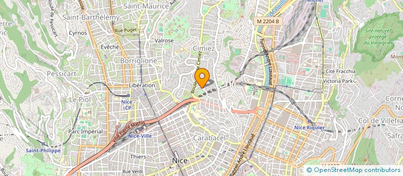 localisation de l'entreprise SCI BRINO à NICE