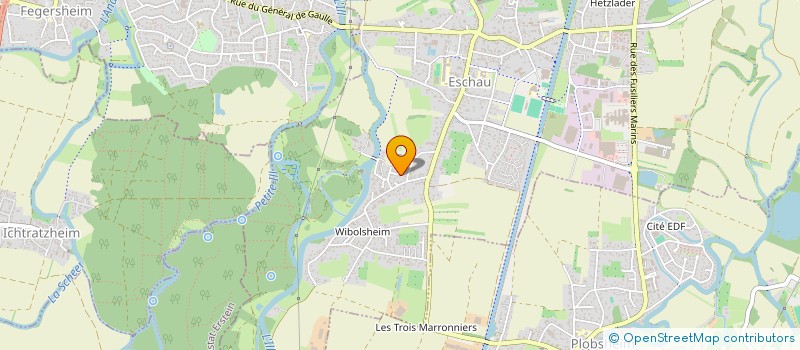 localisation de l'entreprise SCI BRIO  ESCHAU