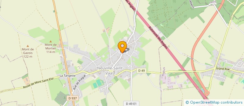 localisation de l'entreprise SCI BRIOIS PLUVINAGE  NEUVILLE-SAINT-VAAST