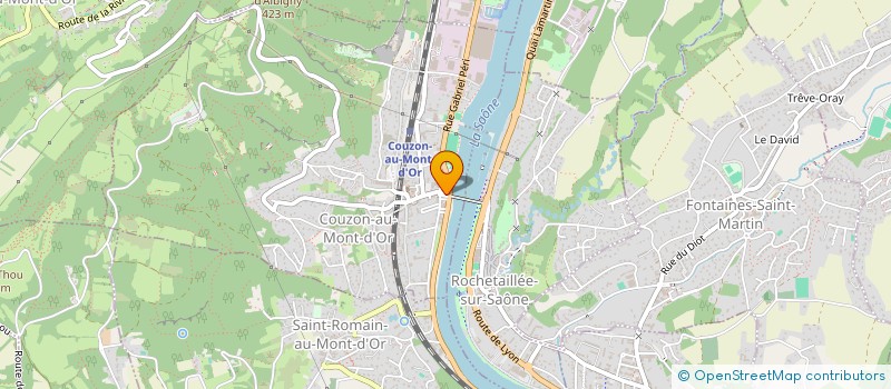 localisation de l'entreprise SCI BRIOT  COUZON-AU-MONT-D'OR