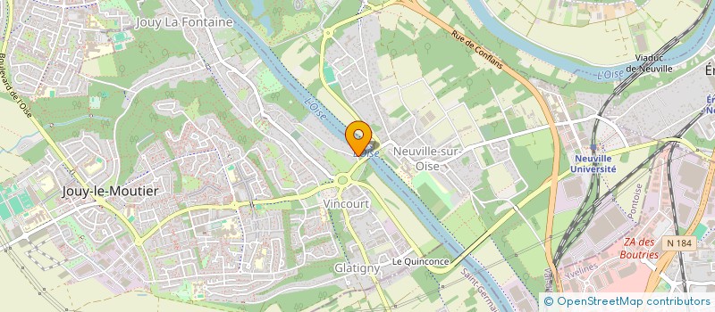 localisation de l'entreprise SCI BRIOT CONSORTS  JOUY-LE-MOUTIER