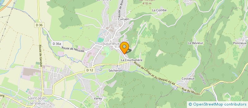 localisation de l'entreprise SCI BRIPAS à JUJURIEUX