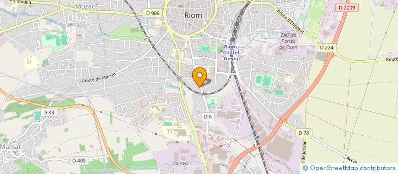 localisation de l'entreprise SCI BRIPAT  RIOM