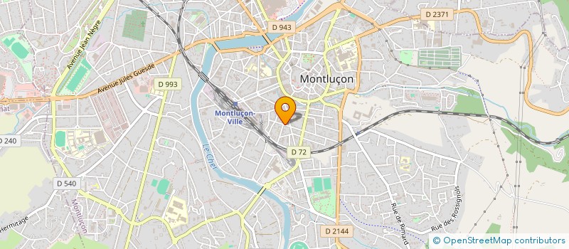 localisation de l'entreprise SCI BRIPHI à MONTLUCON