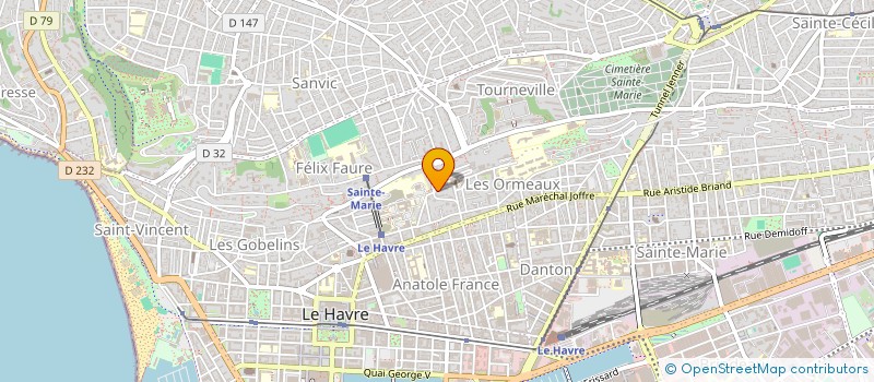 localisation de l'entreprise SCI BRIQUE BETON à LE HAVRE