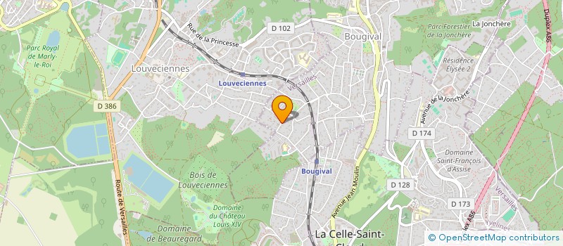 localisation de l'entreprise SCI BRIQUETERIE 18  BOUGIVAL