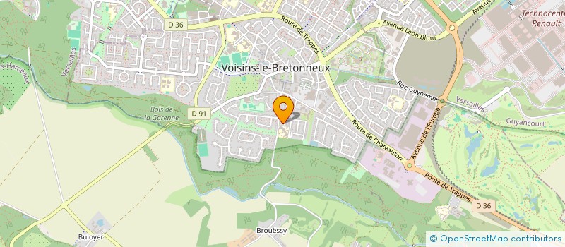 localisation de l'entreprise SCI BRIQUETERIE  VOISINS-LE-BRETONNEUX