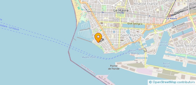 localisation de l'entreprise SCI BRIQUODAK à LE HAVRE