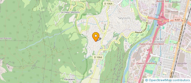 localisation de l'entreprise SCI BRIS à SEYSSINS