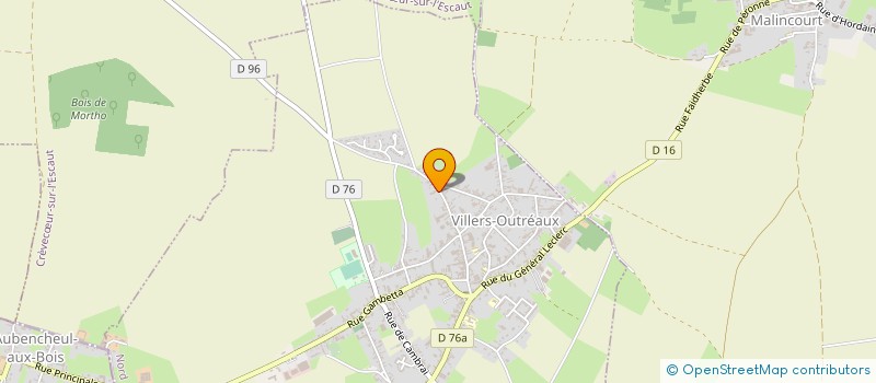 localisation de l'entreprise SCI BRISE  VILLERS-OUTREAUX