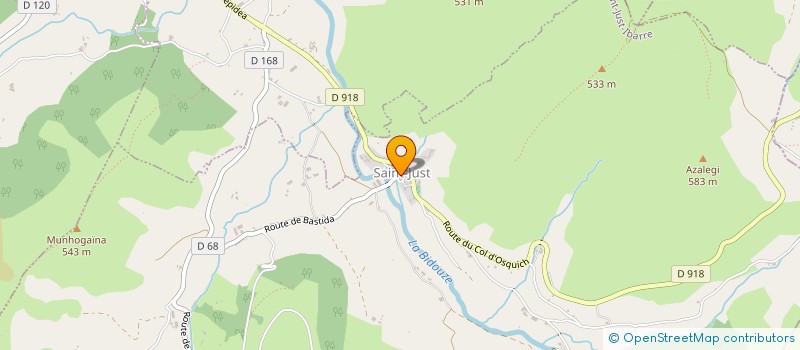 localisation de l'entreprise SCI BRISETEIA  SAINT-JUST-IBARRE