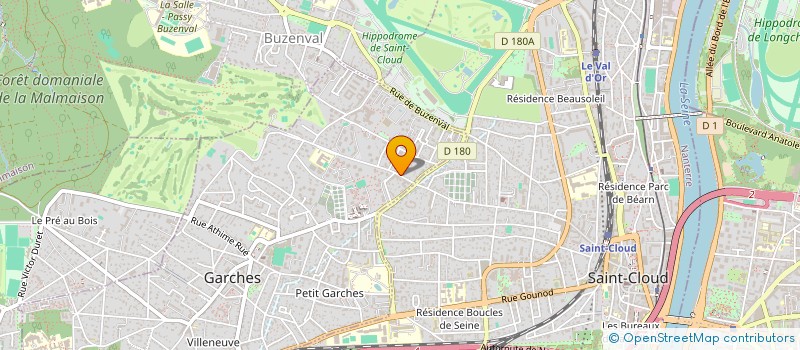 localisation de l'entreprise SCI BRISOU-JOLAS LPAF à GARCHES