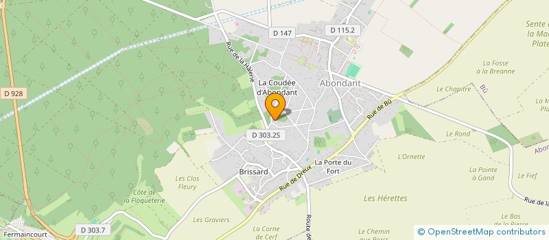 localisation de l'entreprise SCI BRISSARD à ABONDANT
