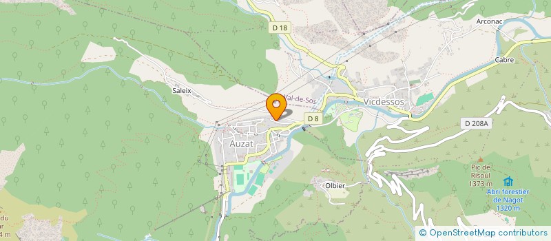 localisation de l'entreprise SCI BRISSARD à AUZAT