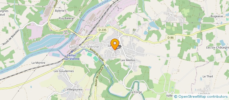 localisation de l'entreprise SCI BRISSAUD SARRE  SAILLAT-SUR-VIENNE