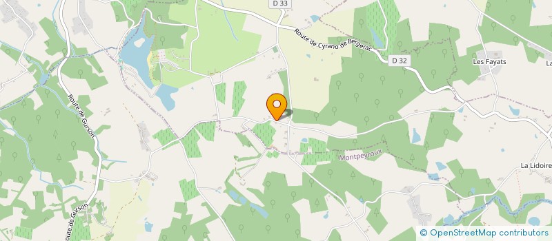 localisation de l'entreprise SCI BRISSEAU  CARSAC-DE-GURSON