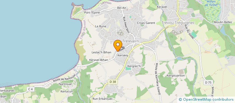 localisation de l'entreprise SCI BRISSON  LOUANNEC