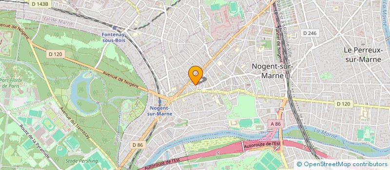 localisation de l'entreprise SCI BRISSON  NOGENT-SUR-MARNE