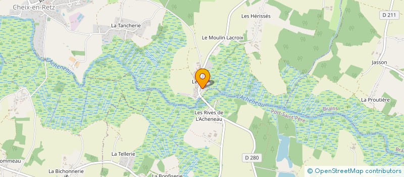 localisation de l'entreprise SCI BRISSONNEAU  CHEIX-EN-RETZ