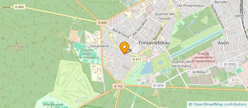 localisation de l'entreprise SCI BRISTOL  FONTAINEBLEAU