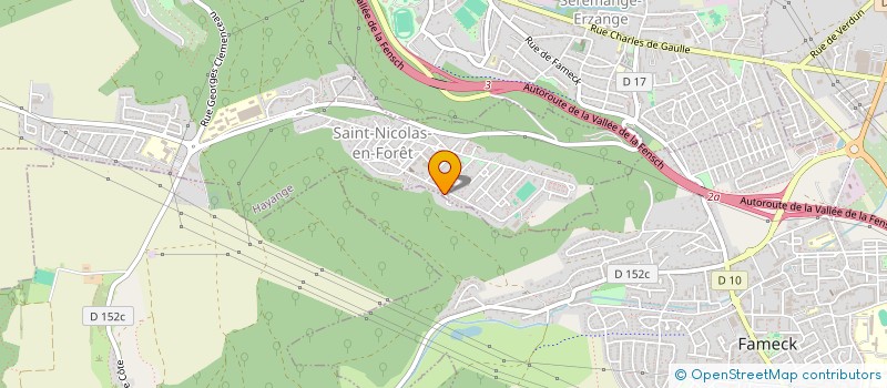 localisation de l'entreprise SCI BRITANY  HAYANGE