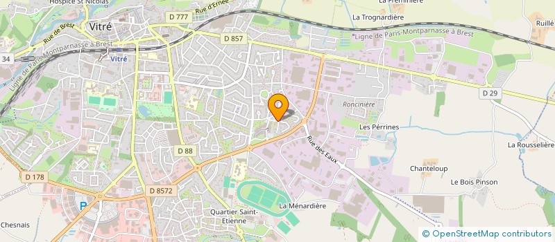 localisation de l'entreprise SCI BRITTANY  VITRE