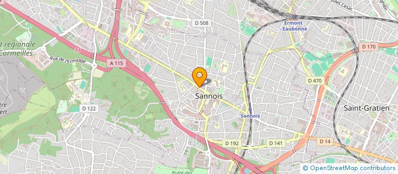 localisation de l'entreprise SCI BRIVADY  SANNOIS