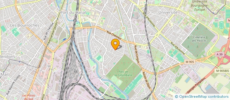 localisation de l'entreprise SCI BRIVAL à DIJON