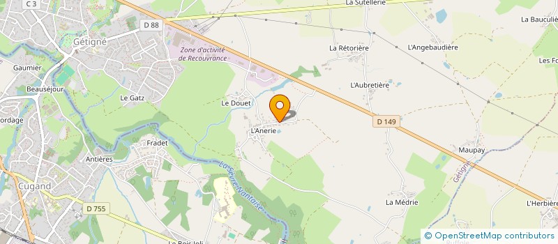 localisation de l'entreprise SCI BRIVAL  GETIGNE