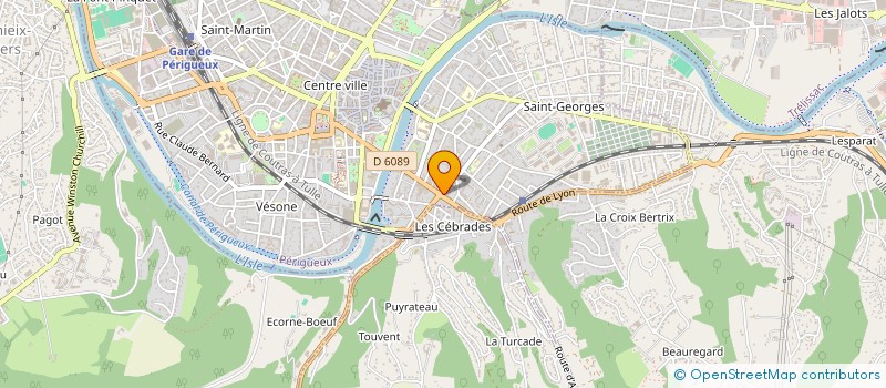 localisation de l'entreprise SCI BRIVE OUEST à PERIGUEUX