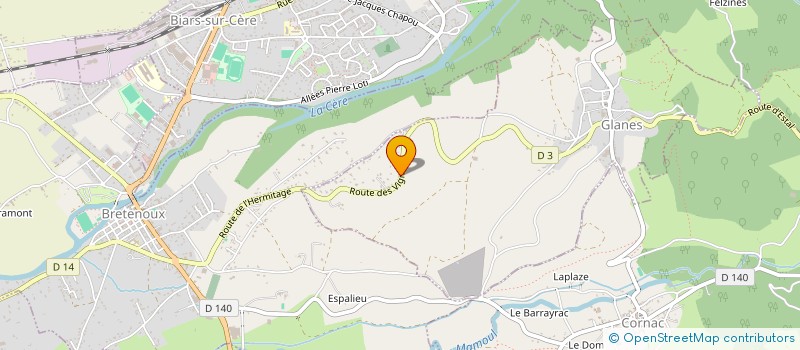 localisation de l'entreprise SCI BRIVE REPUBLIQUE  GLANES