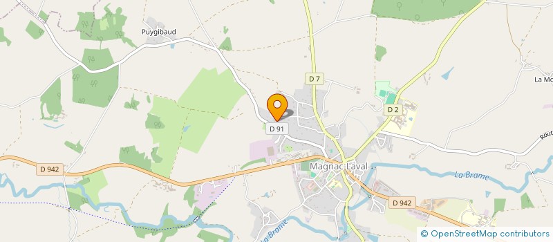 localisation de l'entreprise SCI BRIVER  MAGNAC-LAVAL