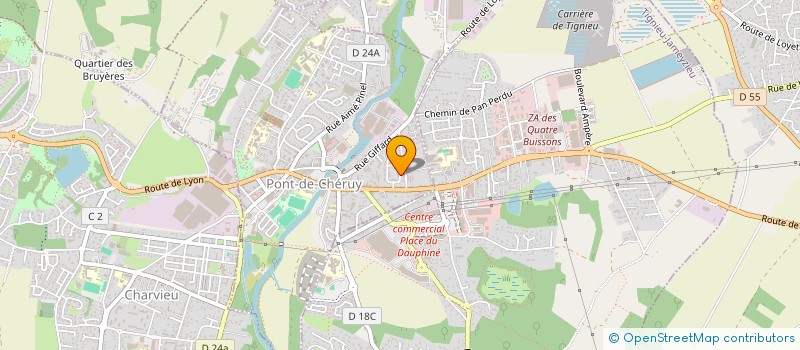 localisation de l'entreprise SCI BRIVIER  PONT-DE-CHERUY