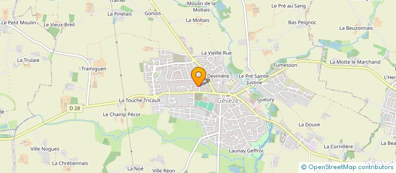 localisation de l'entreprise SCI BRIWAN  GEVEZE