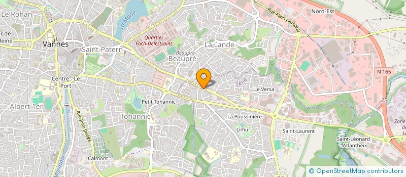 localisation de l'entreprise SCI BRIX à VANNES