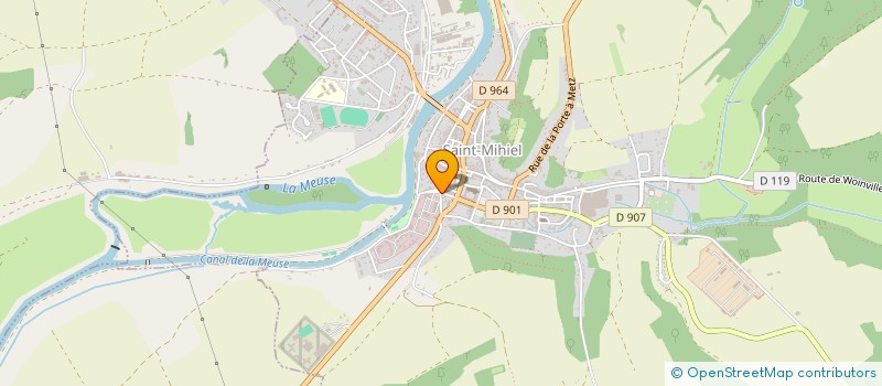 localisation de l'entreprise SCI BRIX à SAINT-MIHIEL