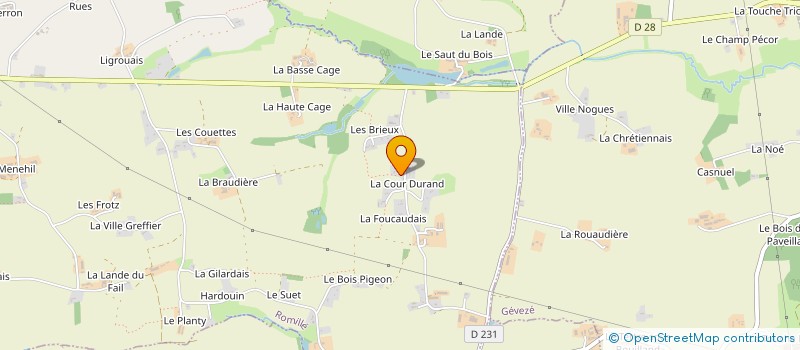 localisation de l'entreprise SCI BRIZELIS  ROMILLE