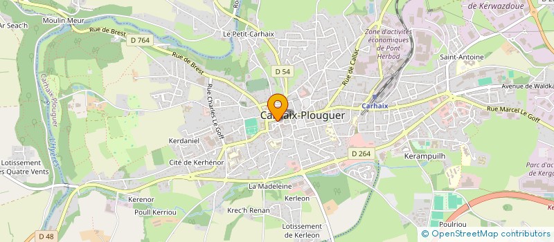 localisation de l'entreprise SCI BRIZEUX à CARHAIX-PLOUGUER