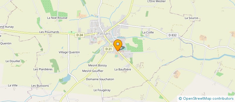 localisation de l'entreprise SCI BRIZEUX HUBERT à PASSAIS VILLAGES