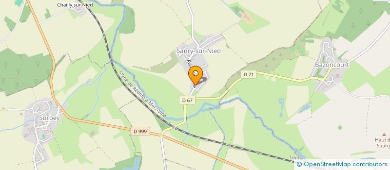 localisation de l'entreprise SCI BRJP  SANRY-SUR-NIED