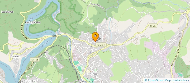 localisation de l'entreprise SCI BRJT  UNIEUX