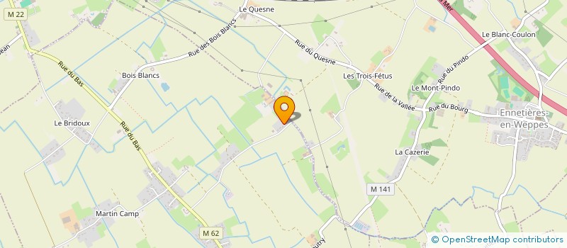 localisation de l'entreprise SCI BRO  ENNETIERES-EN-WEPPES