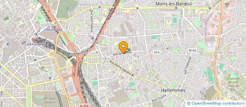 localisation de l'entreprise SCI BRO à LILLE