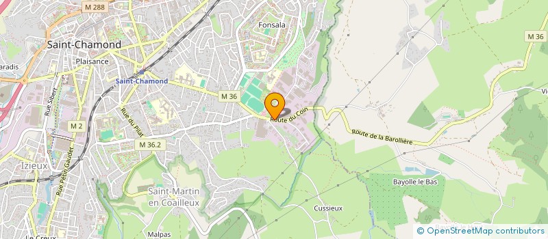 localisation de l'entreprise SCI BRO  SAINT-CHAMOND